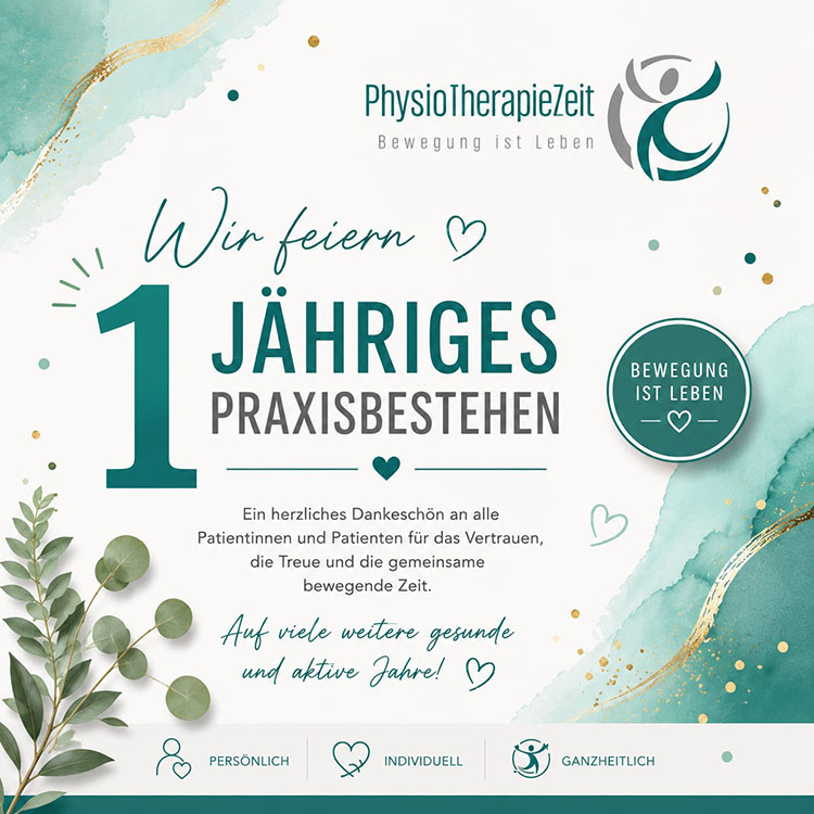 Physiotherapie Zeit Eisenberg - Wir feiern unser Jubiläum!